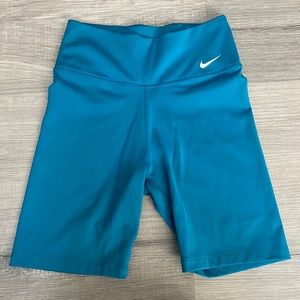 Turquoise Nike dri-fit shorts 8”